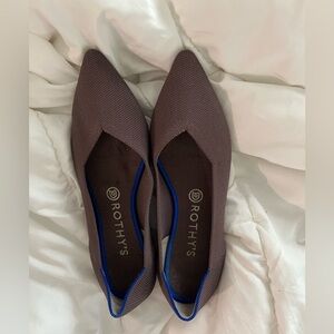 Rothy’s The Point in mink color, size 9.5
